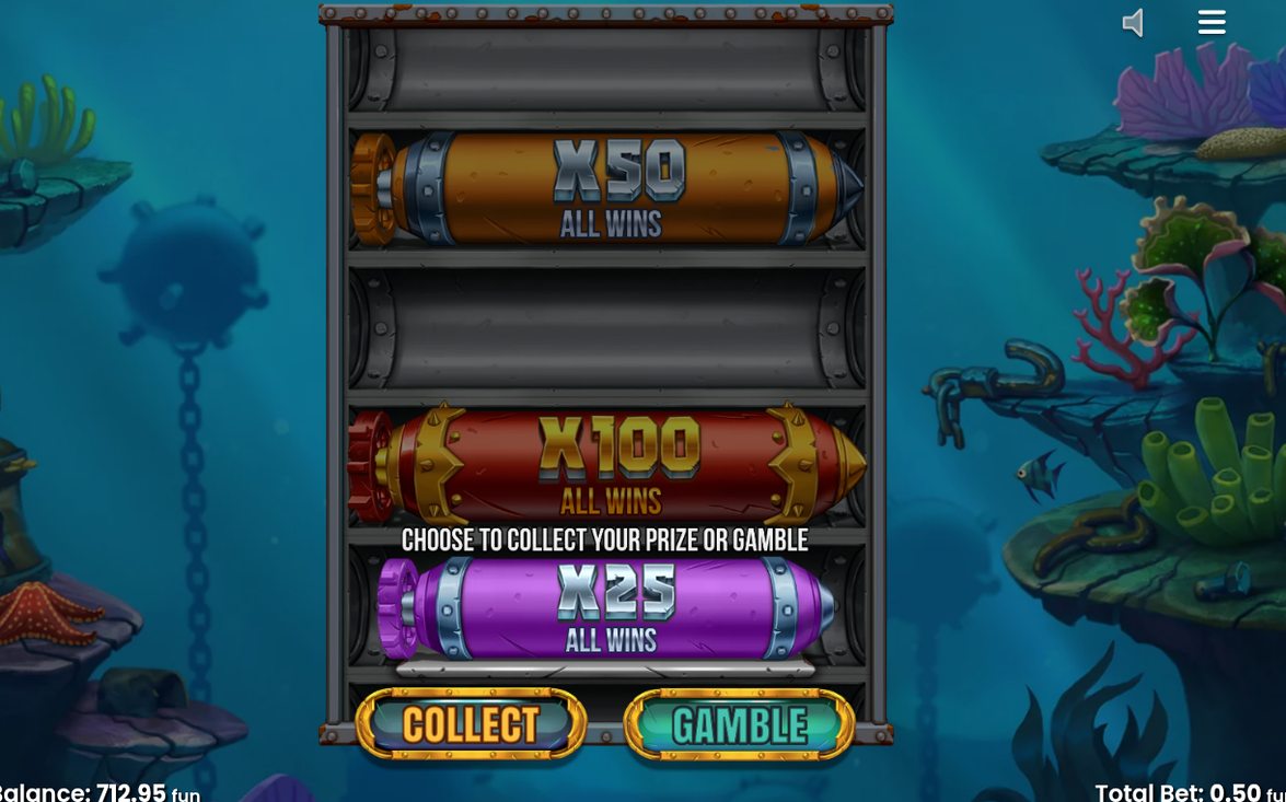 Torpedo symbols landing ahead of a Free Spins trigger